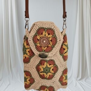 Handmade Crochet Women's Shoulder Mini Bag